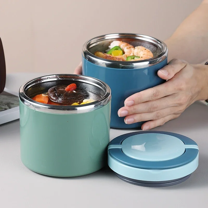 Bento Box Two Tier - 630/1000ml Insulated Food Jar, Stainless Steel