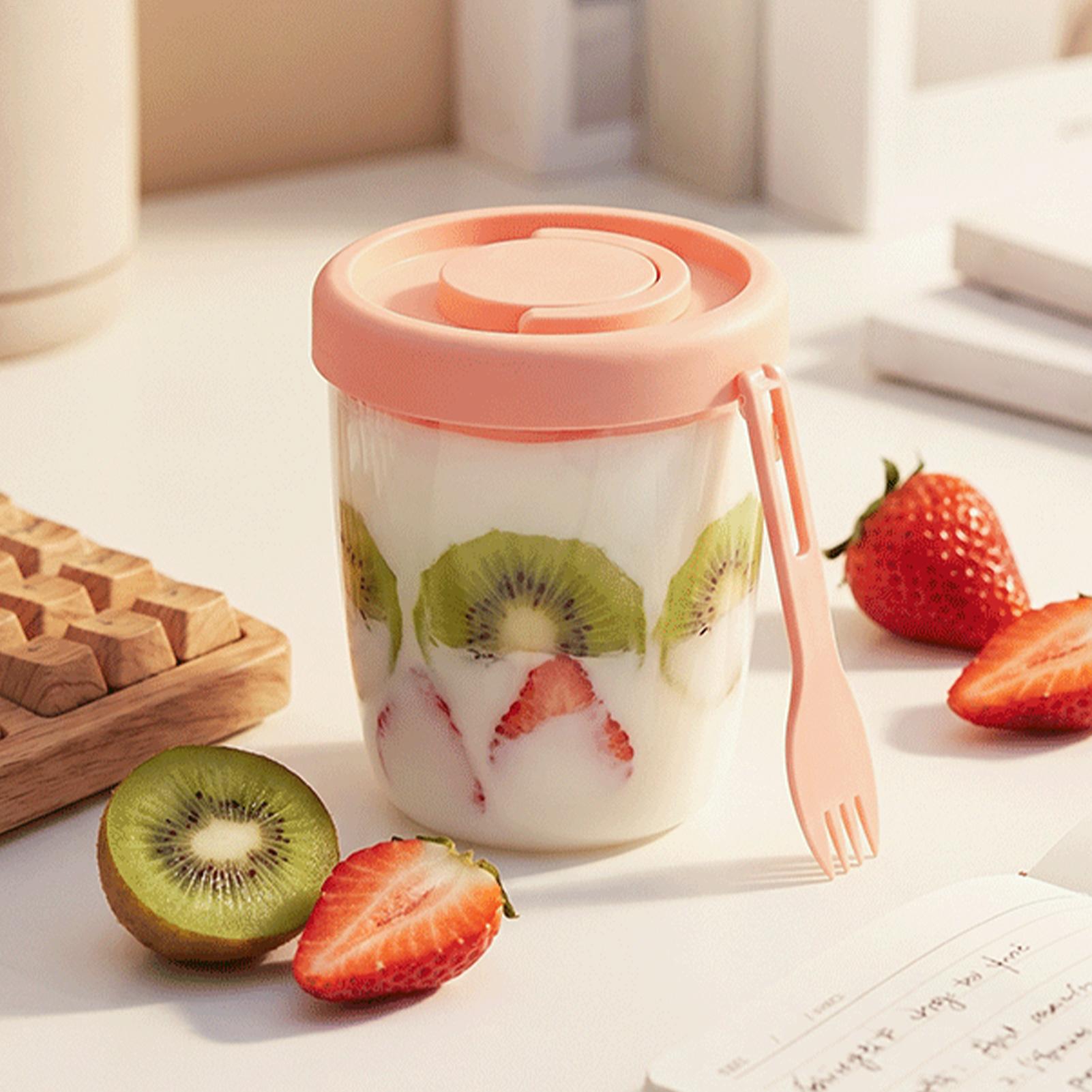 Bento Box Two Tier - Yogurt Cups With Lids Double Wall