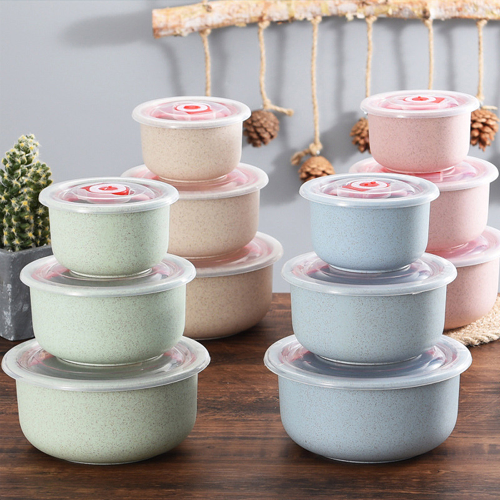 Bento Box Two Tier - 3pcs Food Storage Containers Bento Box