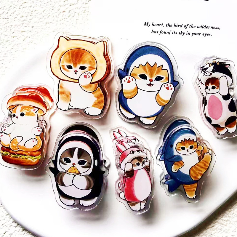 Japanese Lifestyle Goods - 7 Pcs Cute Mofusand Shark Cat