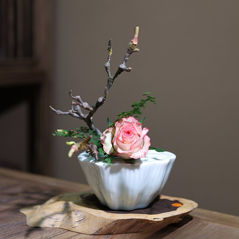 1pcs Chinese Style Lotus Shape - Ikebana Vase Kenzan ulasan dan harga