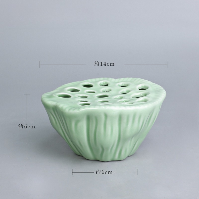 1pcs Chinese Style Lotus Shape - Ikebana Vase Kenzan ulasan dan harga