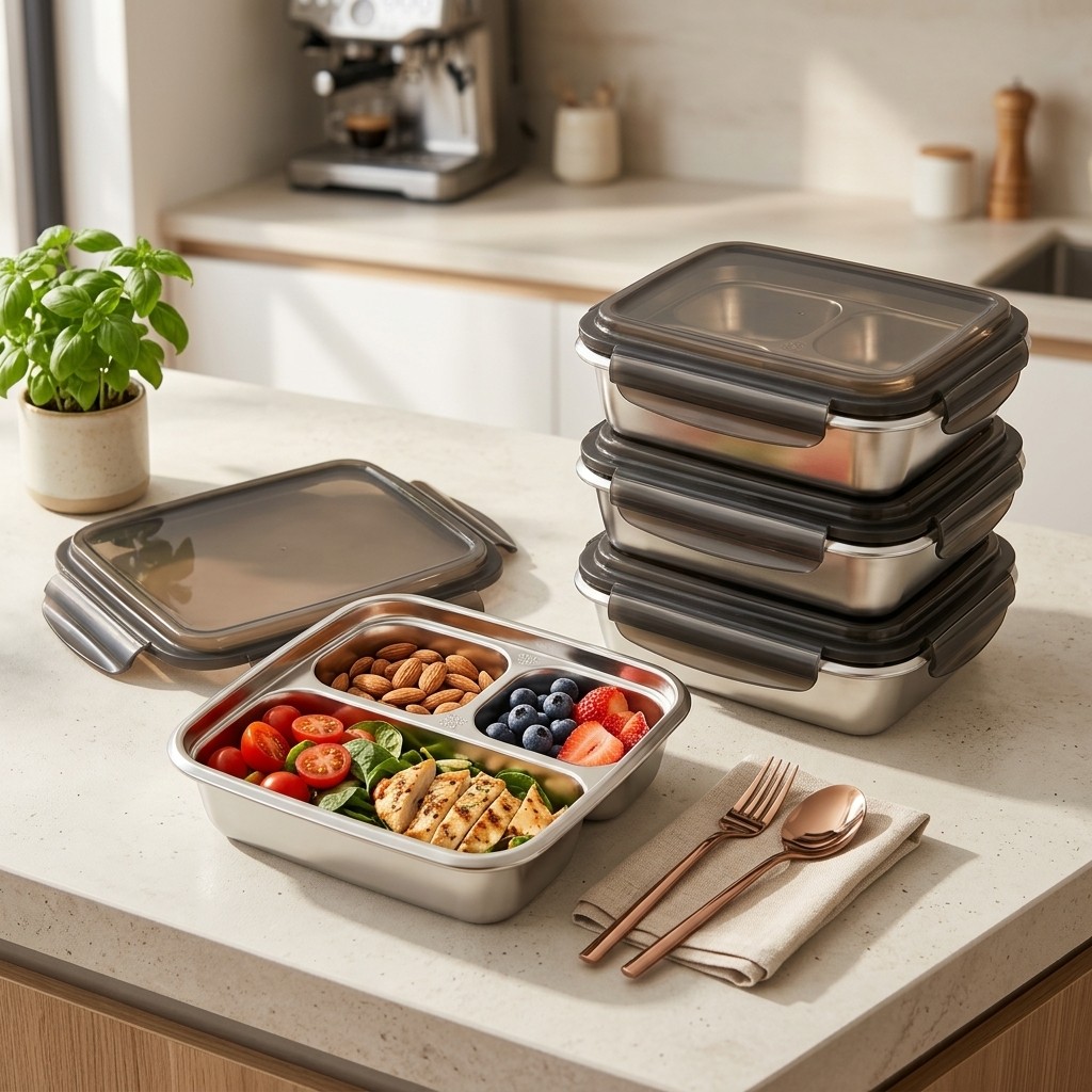 Large Capacity Lunch Container - Bento Box Two Tier ulasan dan harga