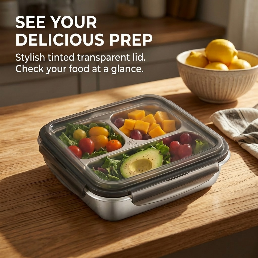 Large Capacity Lunch Container - Bento Box Two Tier ulasan dan harga