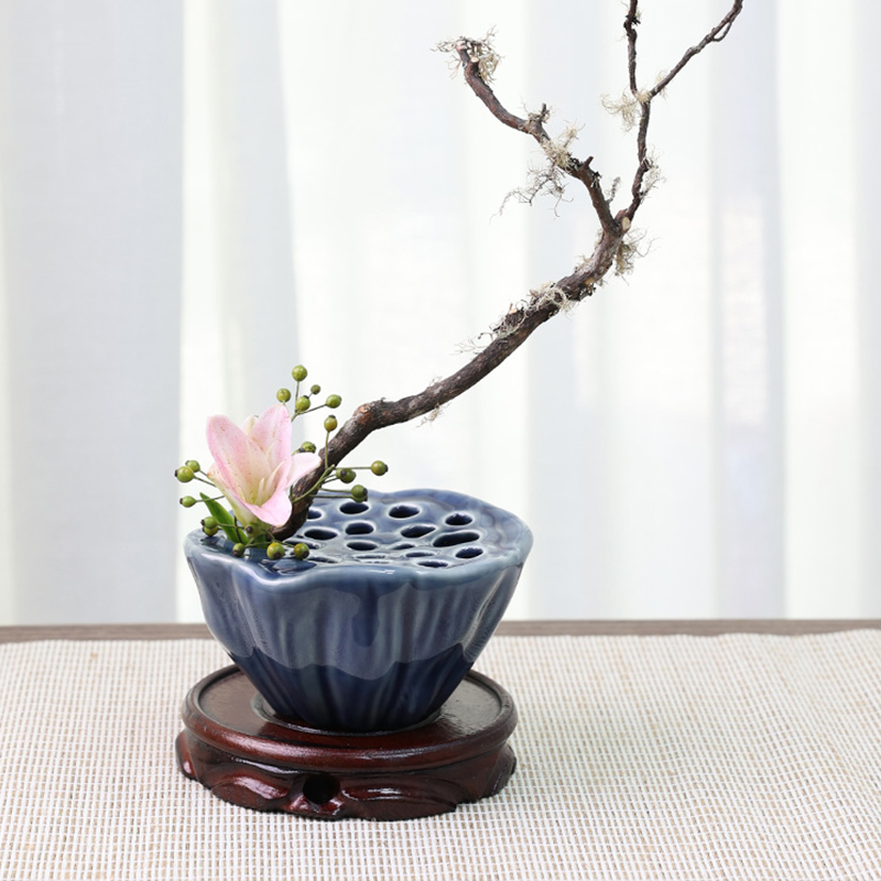 Japanese Style Ikebana Holder  - Ikebana Vase Kenzan ulasan dan harga