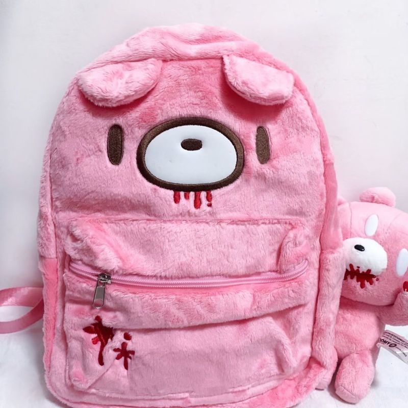 Gloomy Bear Cute Backpack Pink - Japanese Lifestyle Goods ulasan dan harga