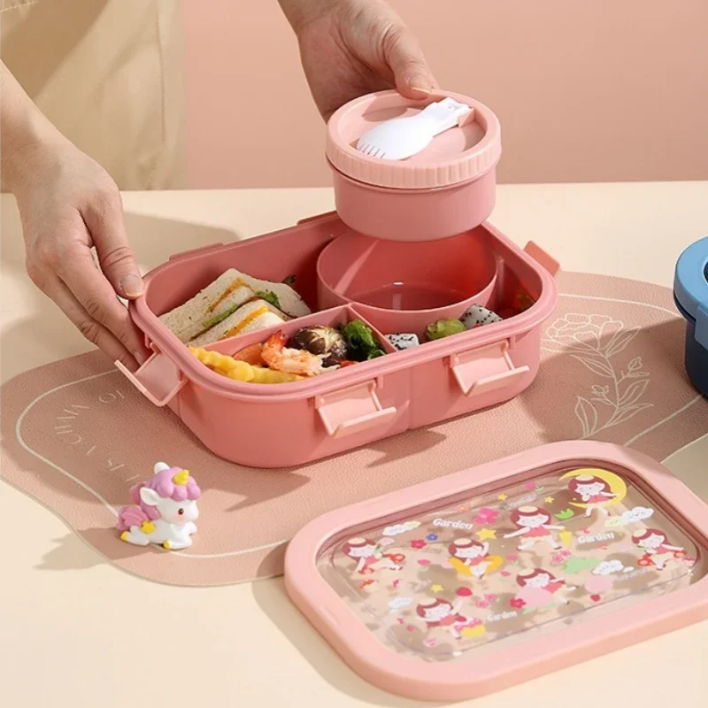 1000/1350ml Portable Cartoon B - Bento Box Two Tier ulasan dan harga