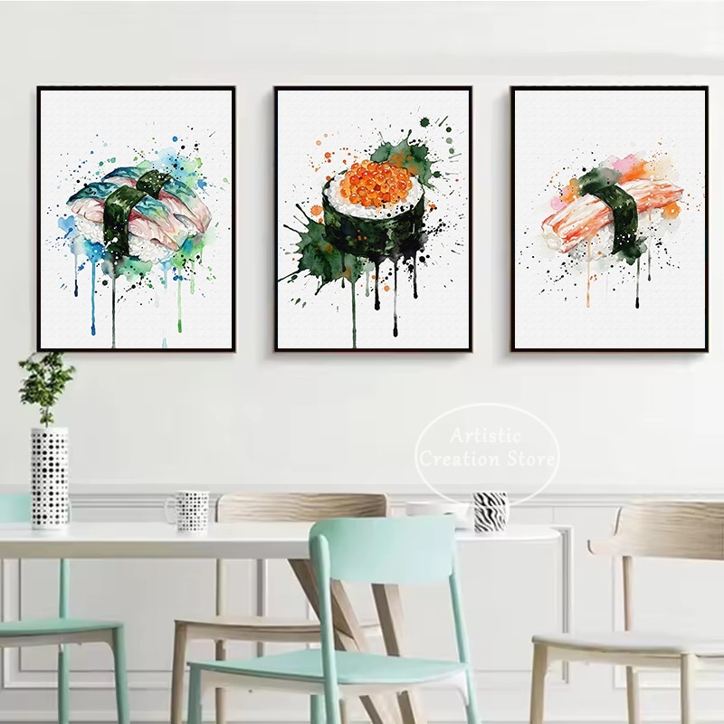 Watercolor Japanese Food Eel S - Japanese Lifestyle And Food ulasan dan harga