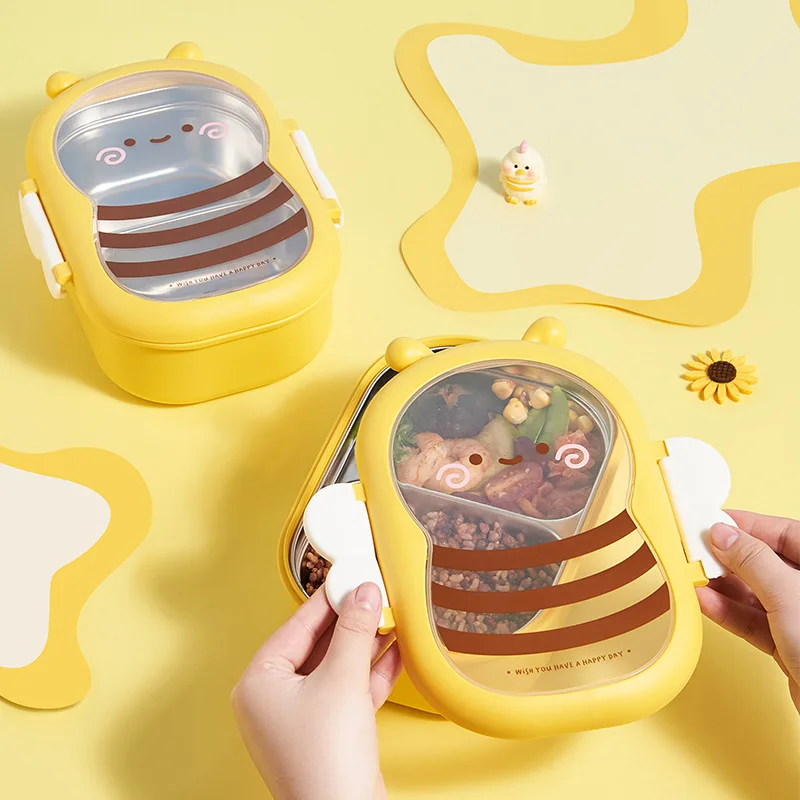 Portable Lunch Box for Student - Bento Box Two Tier ulasan dan harga