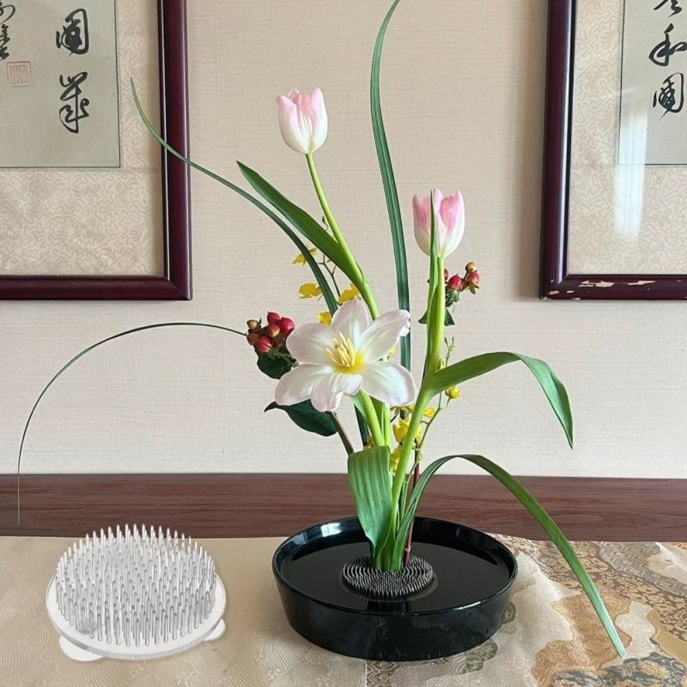 1/3Pcs Transparent Ikebana Ste - Ikebana Vase Kenzan ulasan dan harga