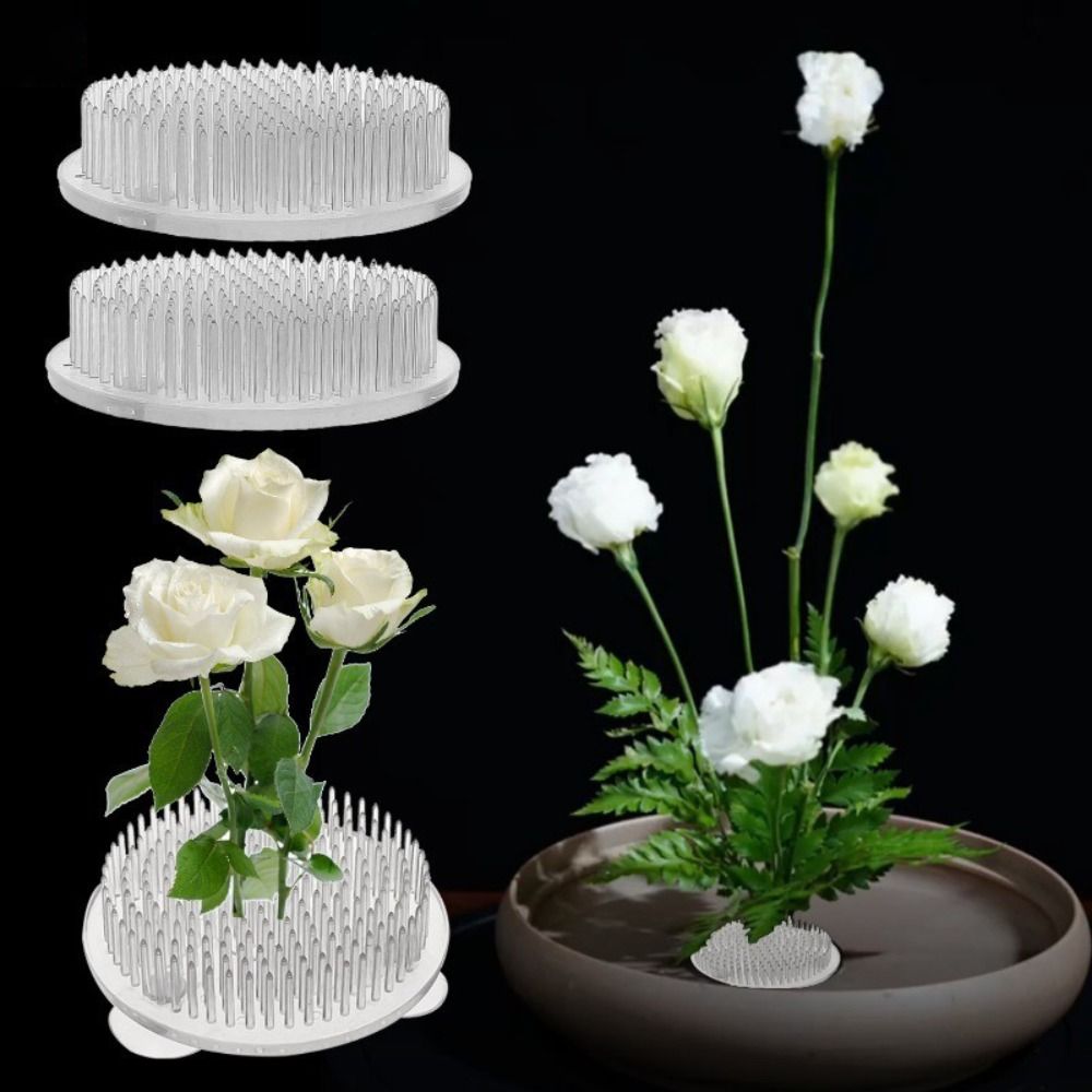 1/3Pcs Transparent Ikebana Ste - Ikebana Vase Kenzan ulasan dan harga