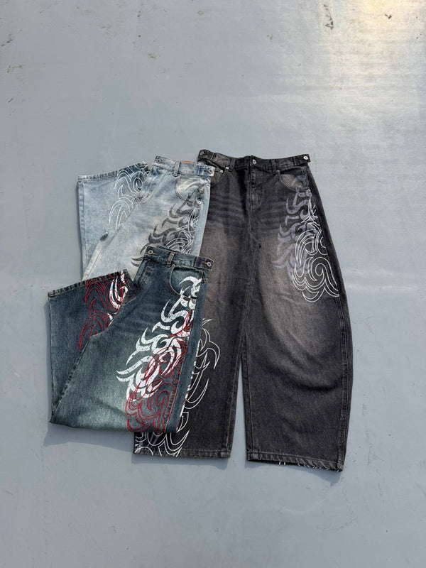 Harajuku Gothic Y2K Denim Pant - Japanese Lifestyle Goods ulasan dan harga