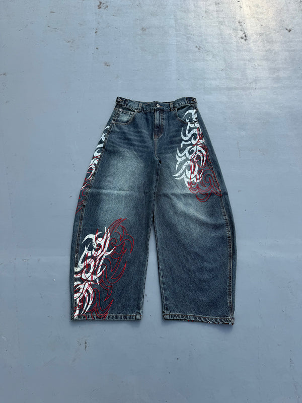 Harajuku Gothic Y2K Denim Pant - Japanese Lifestyle Goods ulasan dan harga