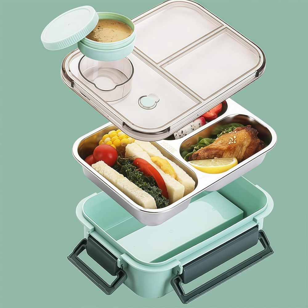 850ml Portable Lunch Boxes for - Bento Box Two Tier ulasan dan harga