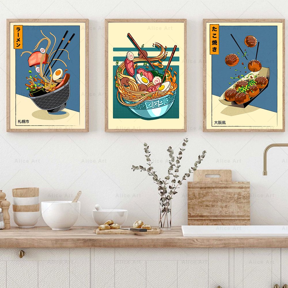 Japanese Style Poster Kitchen  - Japanese Lifestyle And Food ulasan dan harga
