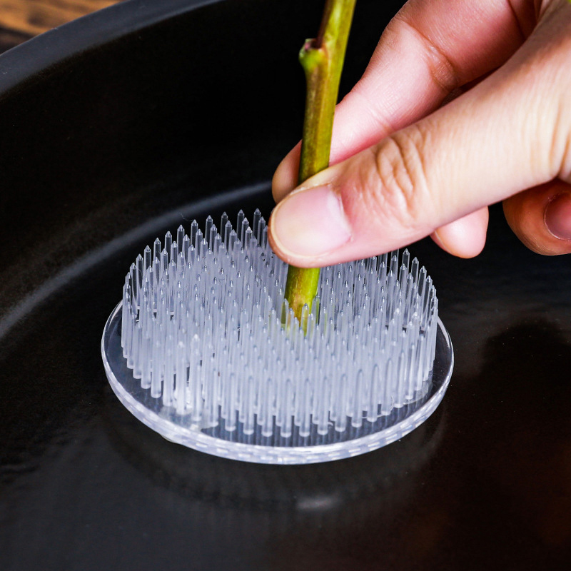 Round Ikebana Kenzan Suction C - Ikebana Vase Kenzan ulasan dan harga