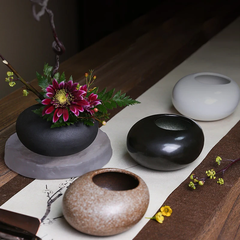 Japanese Frog Ceramic Vase Ike - Ikebana Vase Kenzan ulasan dan harga