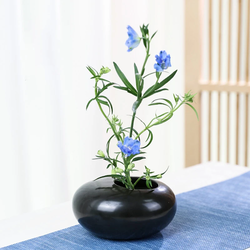 Japanese Frog Ceramic Vase Ike - Ikebana Vase Kenzan ulasan dan harga