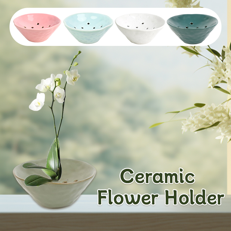 Caves Flower Pot Kenzan Cerami - Ikebana Vase Kenzan ulasan dan harga