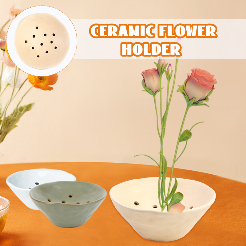 Caves Flower Pot Kenzan Cerami - Ikebana Vase Kenzan ulasan dan harga